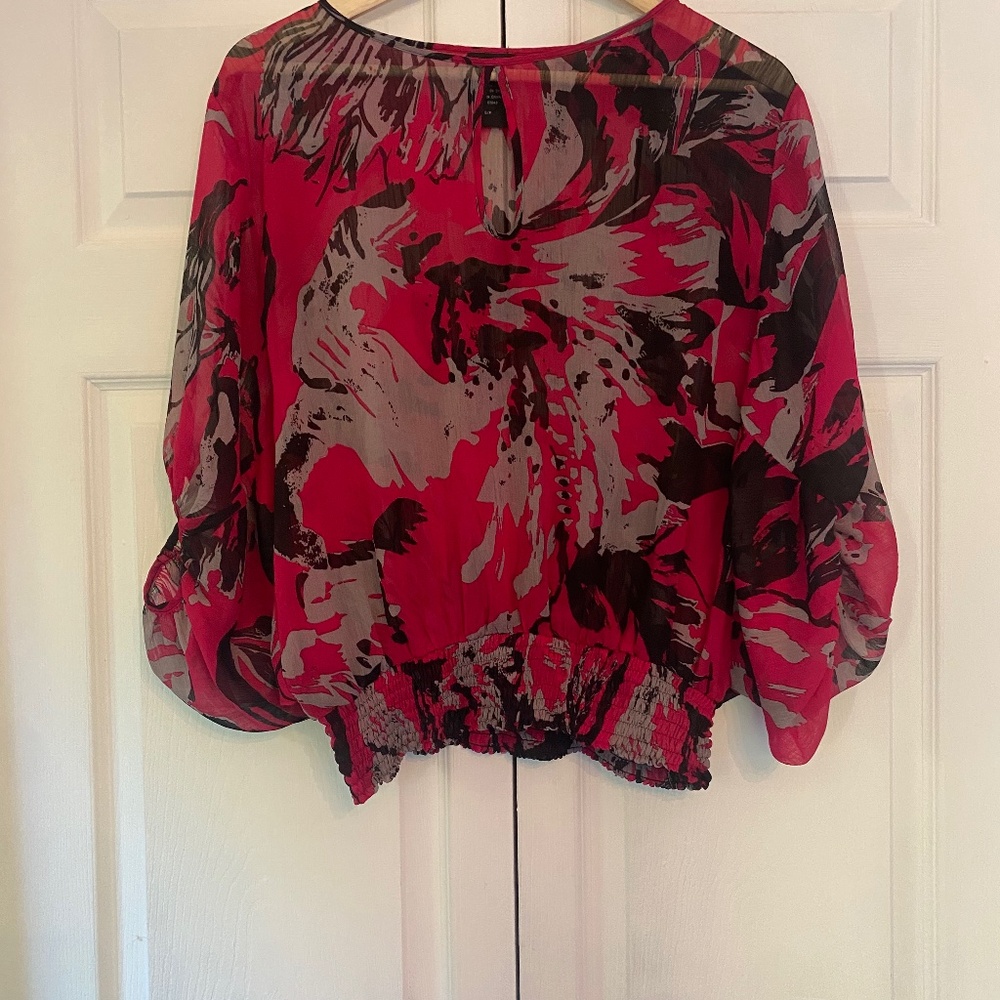 THX Thanx Collection Sheer Blouse small